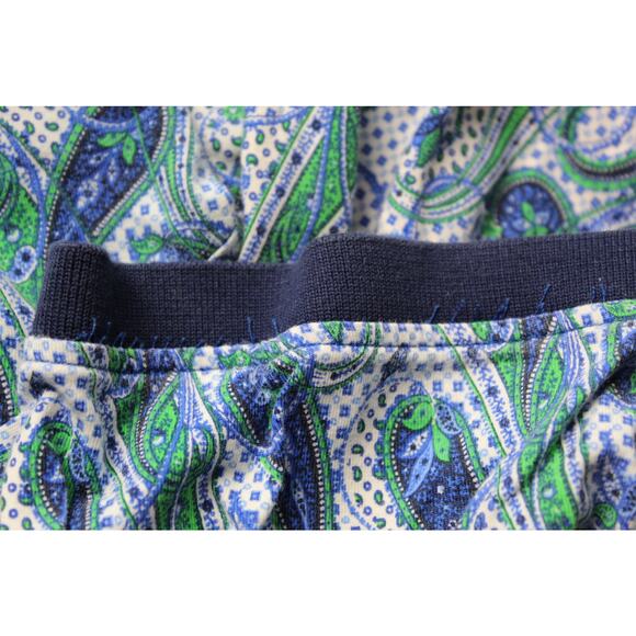 Robert Graham Polo Shirt Paisley Blue Green Classic Fit Luxury Men's XS - Picture 4 of 10